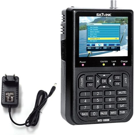 Detector de señal satelital digital WS6906 con pantalla LCD de 3,5".
