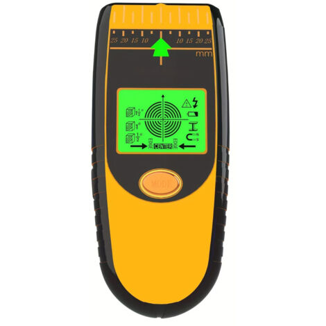 Detector de vigas de pared 5 en 1: localiza vigas de madera, metales y cables eléctricos. Pantalla LCD.