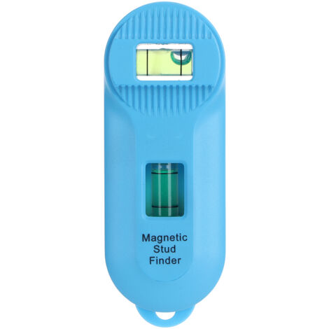 Detector de vigas magnético portátil con nivel de burbuja integrado para paredes (10 x 3,7 x 2 cm), ABS, 70 g – detector de metales y clavos