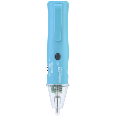 Detector de voltaje CA GK16, comprobador de circuitos eléctricos domésticos sin contacto con luz LED y alarma sonora.