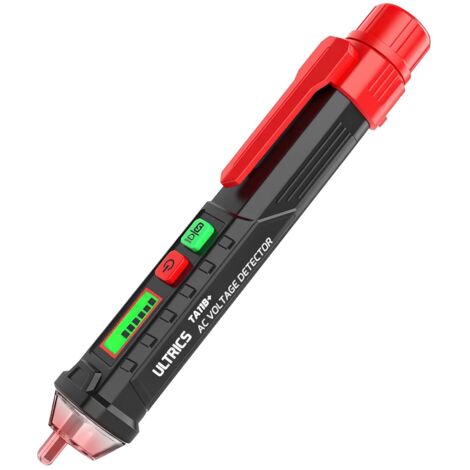 Detector de voltaje sin contacto, comprobador de voltaje de sensibilidad ajustable de 12 V a 1000 V, lápiz de prueba eléctrica con linterna, zumbador de alarma para electricistas, punto de ruptura