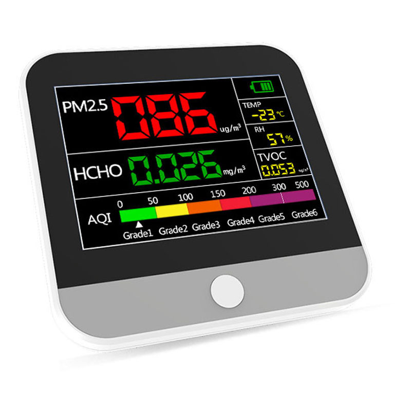 

Detector digital de HCHO PM2.5, termometro, analizador de calidad del aire higrometro