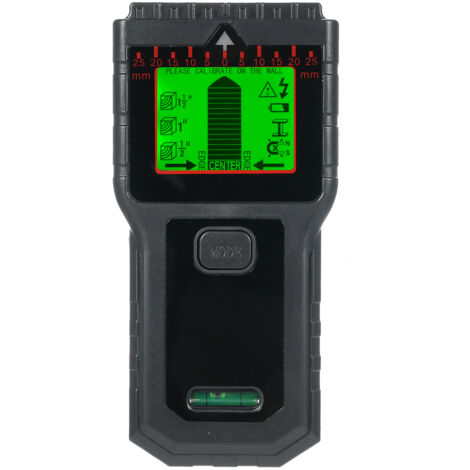 Detector multifuncional 7 en 1 para montantes de pared, con 5 modos y 2 funciones para detectar montantes, madera, metal y cables eléctricos.