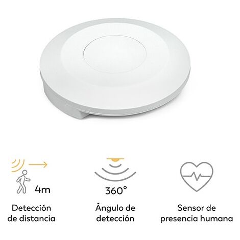 DETECTOR PRESENCIA REAL TECHO 360 BLANCO