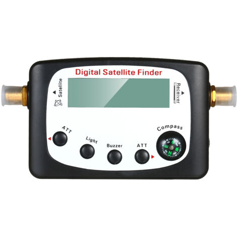 Detector señal satelital mini SF-9509, pantalla LCD y brújula, para alinear antenas parabólicas, fácil uso