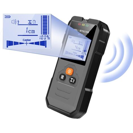 Detector, sensor electrónico 4 en 1, escáner de pared, detector de tubos metálicos con pantalla LCD para detectar madera, metal, cables en la pared y magnético o no magnético