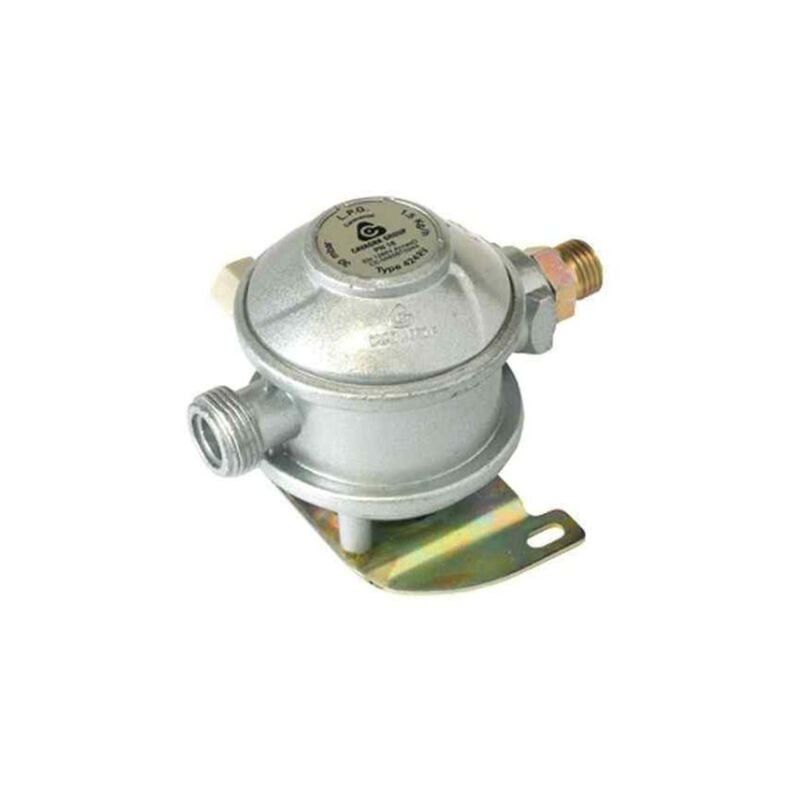 Détendeur caravane Butane/Propane 1,5kg/h-30mb-Entrée M20x150-Sortie M16x150- Diamètre 10-Type 424RV