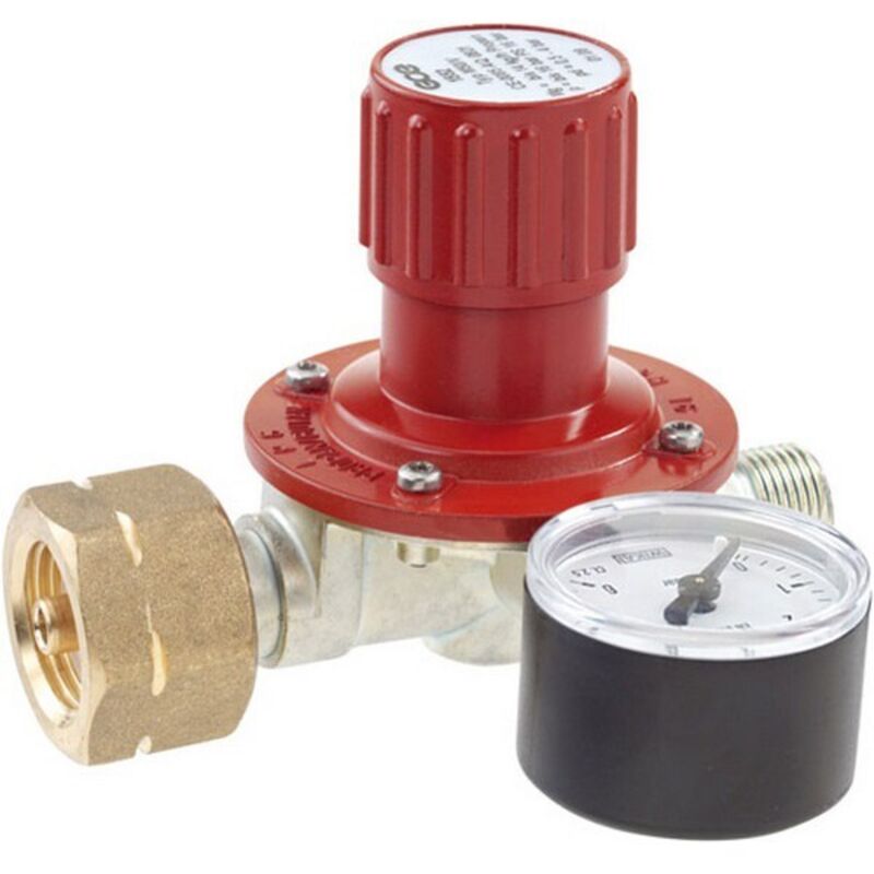 GCE - Détendeur à propane avec manomètre, Plage de réglage : 0,5-4 bar