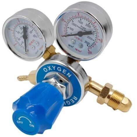Détendeur de pression en laiton de taille moyenne Détendeur de pression d'oxygène en laiton filetage G5/8 0-2.5/0-25(MPa),de dyk.Trywise