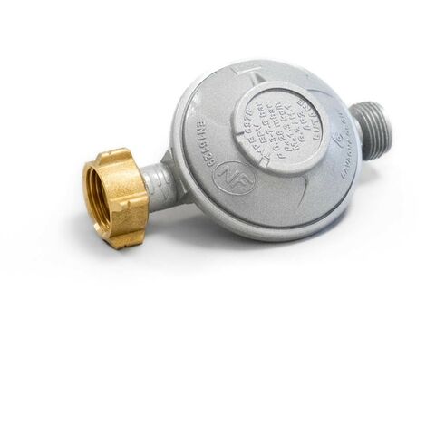Détendeur gaz BUTANE 28 mbar avec limiteur de débit.