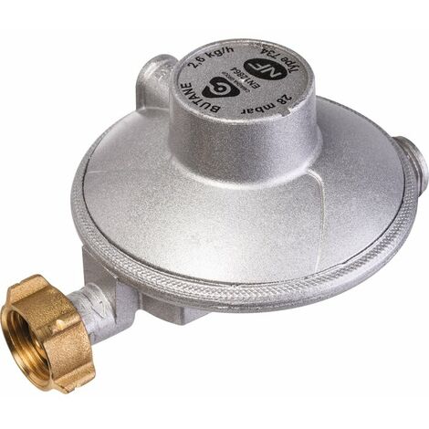 Détendeur gaz butane - Basse pression - Débit 2,6 kg/h