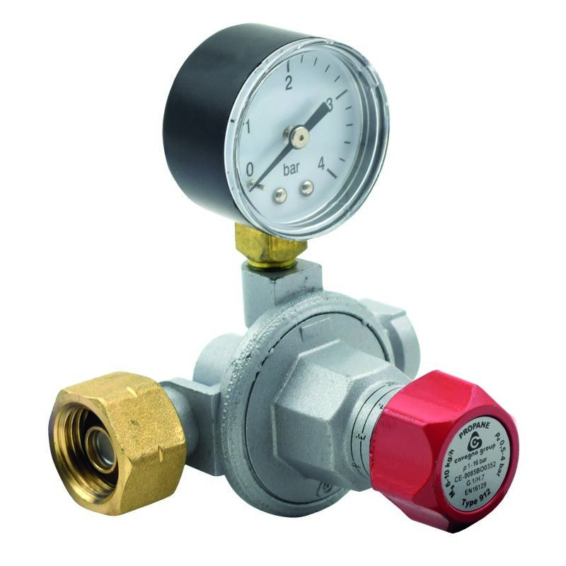 Détendeur haute pression avec manomètre pour le premier étage gpl, modèle 912