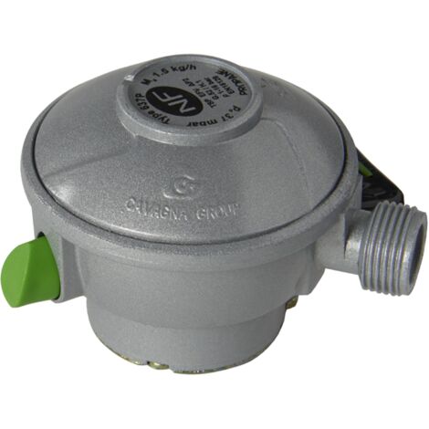 Favex – Détendeur gaz Quick-On propane 1,5kg/h – Connexion mâle 20x150 – Pression de sortie 37 mbar – Pour bouteilles diamètre 20 - M20x150