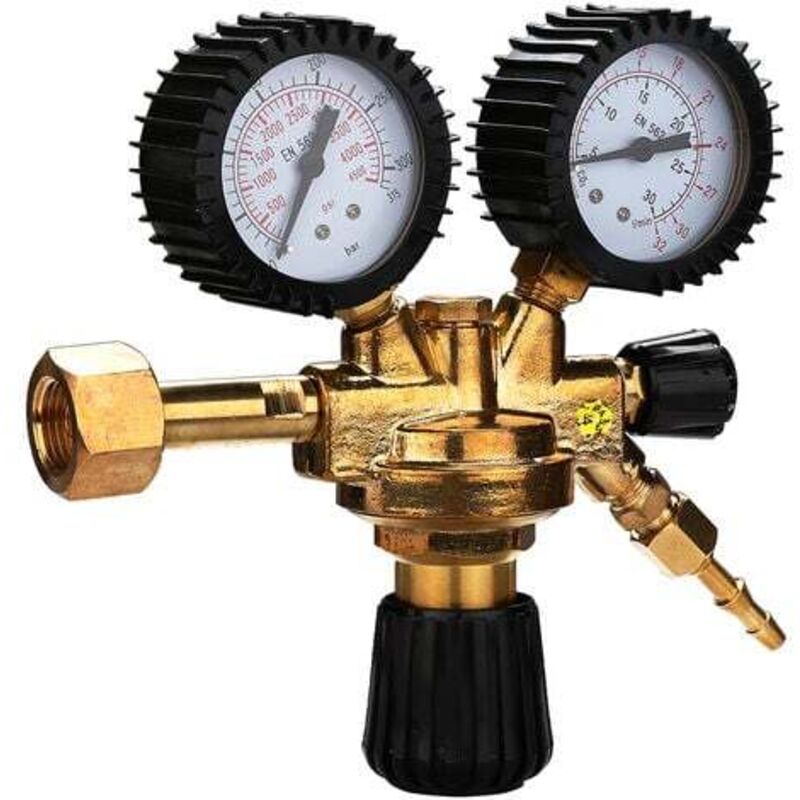 Régulateurs de CO2 à l'argon, régulateur de soudage au gaz pour mig et tig, 0-4000 psi