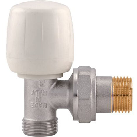 DETENTORE ANGOLARE X RADIATORE 397 ITAP - OTTONE NICHELATO 3/8M- 2 pezzi