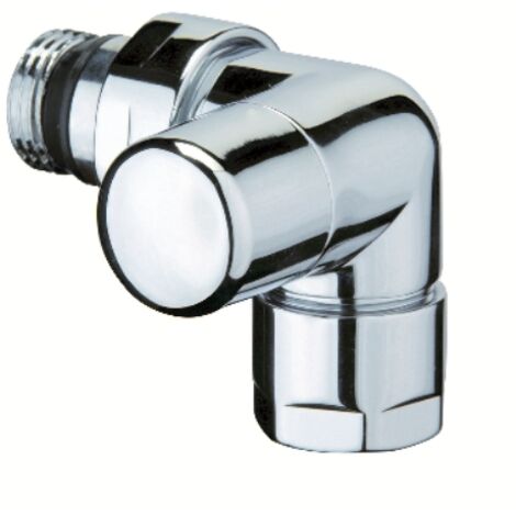 DETENTORE D'ARREDO AD ANGOLO SX CROMO-LUCIDO 1/2 S.F.