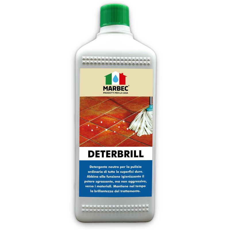 Image of Deterbrill 1LT Detergente neutro concentrato non aggressivo specifico per la pulizia igienizzante dei pavimenti in cotto e pietre trattati a cera.