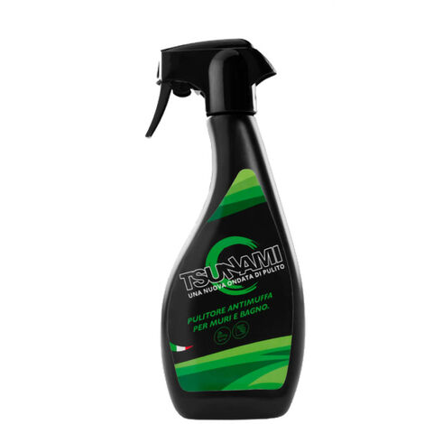 Détergent nettoyant professionnel anti-moisissure murs de salle de bain murs de douches spray Tsunami 500 ml. maison magasin bureau