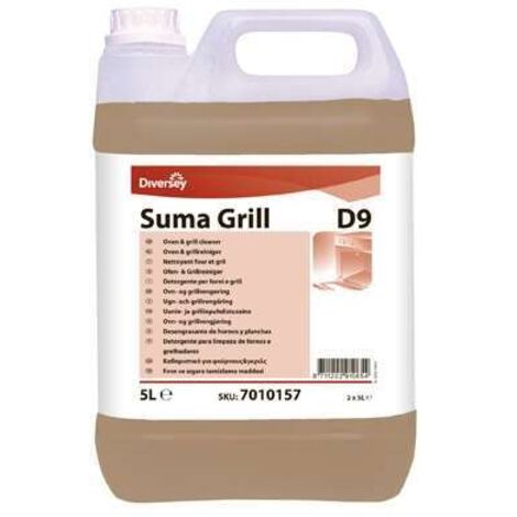 Détergent pour Fours Grils Salamandres Colis de 2x5L - Diversey