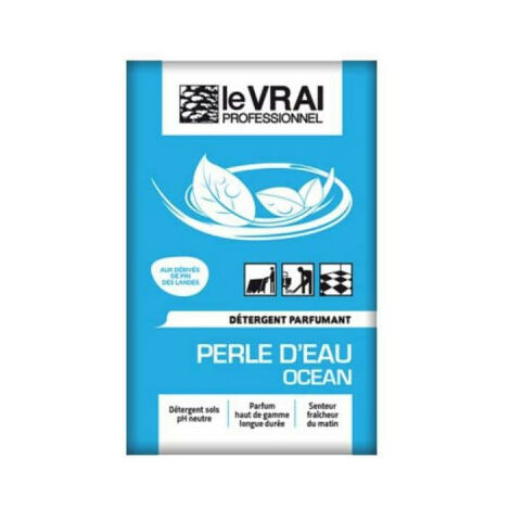 Détergent sols 125 doses 16 mL – Parfum frais hespéridé – Longue durée jusqu'à 8 heures – Pour tous types de sols en milieux collectifs – Le Vrai Professionnel