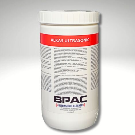 Détergent ultrason puissant Alcalin en poudre ALKA5 - Pot de 1 Kg - BPAC
