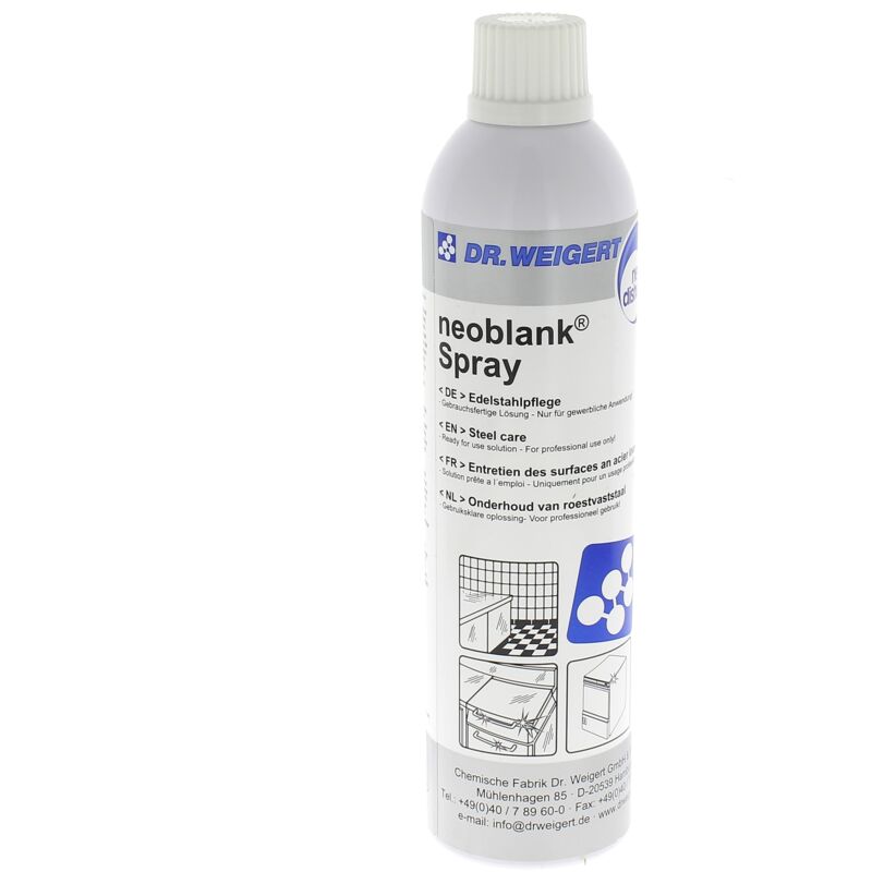 detergente cromato per acciaio inox neoblank 468559