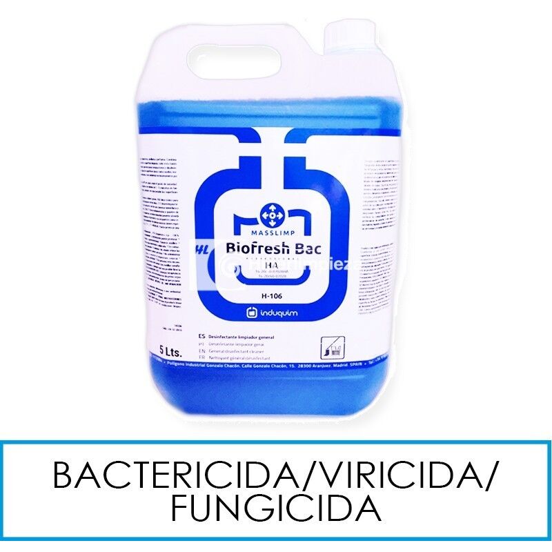 

Hiperlimpieza - Detergente desinfectante Biofresh Bac 5L