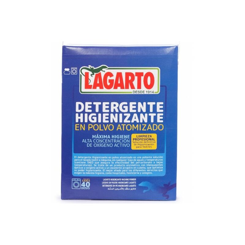 

Detergente Higienizante 40 Dosis Polvo 320424 - Lagarto