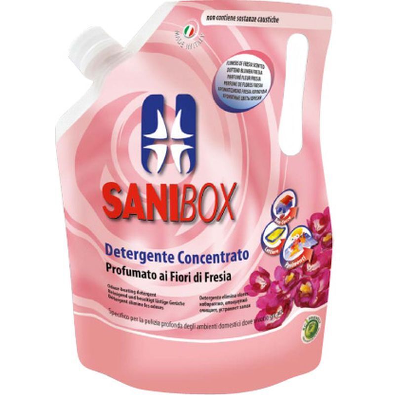 Image of Sanibox Detergente Igienizzante per Pavimenti 1 Lt Fiori di Fresia