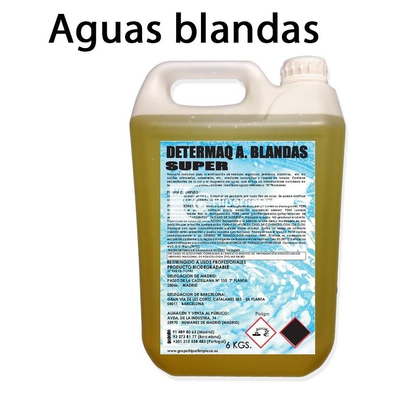

Hiperlimpieza - Detergente lavavajillas industrial aguas blandas 6Kg