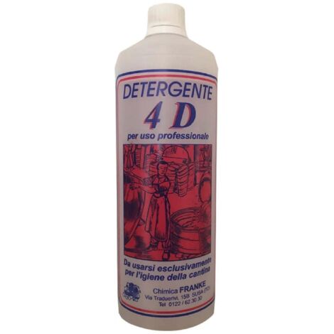Detergente liquido "4D" generico per l'igiene della cantina 1 lt