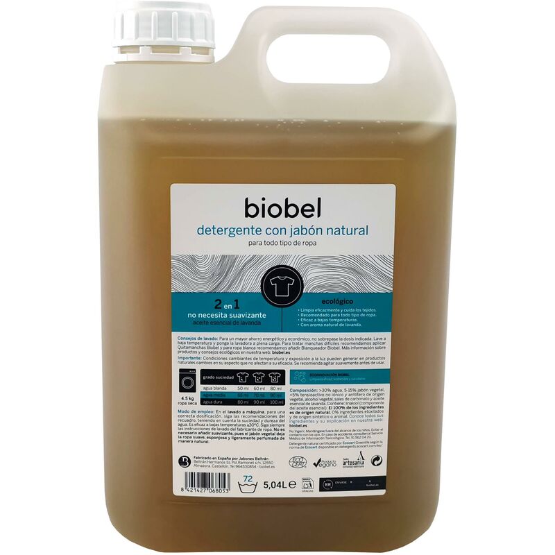 

Detergente líquido BioBel 1,5 litros