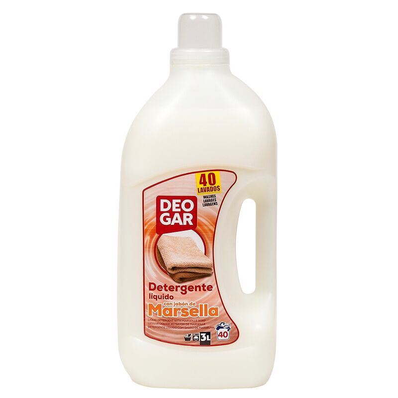 

Detergente líquido Deogar Jabón de Marsella (3 L)
