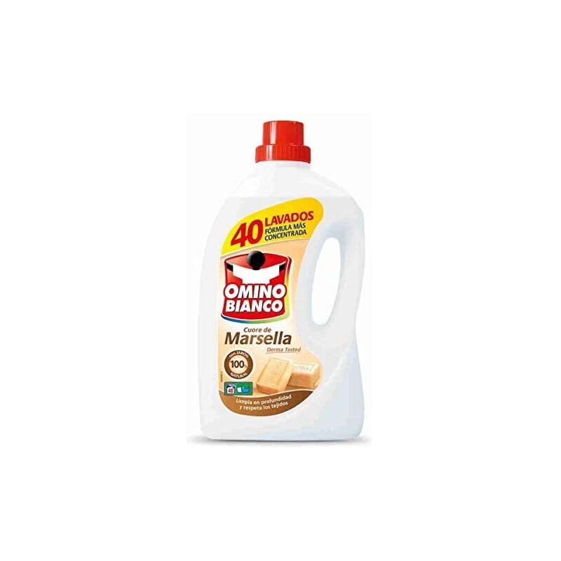 

Detergente líquido Omino Blanco Jabón de Marsella (2 L)