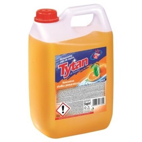 Detergente líquido TYTAN - Concentrado 5 kg, Naranja dulce