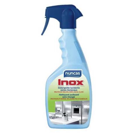 Detergente para acero inoxidable y abrillantador ml 500 Nuncas