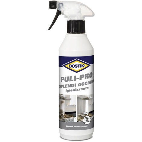 DETERGENTE PER ACCIAIO LUCIDA E PULISCI ACCIAIO BOSTIK PULI-PRO SPLENDI ACCIAIO