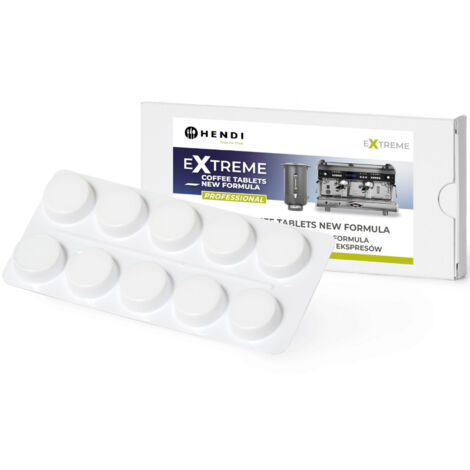 Detergente per macchina da caffè Professional Extreme Coffee Tablets - 10 compresse - Hendi 976654