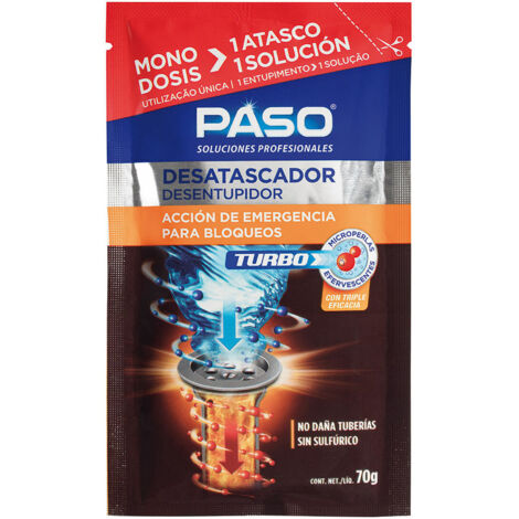 Detergente scarico Paso turbo monodosis azione rapida gel 70g