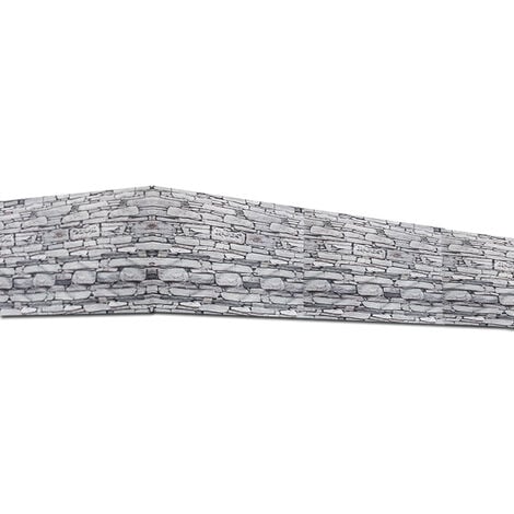 DETEX® Telo Protezione Privacy 500x90 cm Copri Ringhiera Balcone Oscurante Impermeabile Pietra
