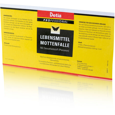 Detia - Lebensmittel-Mottenfalle, 2er Packung
