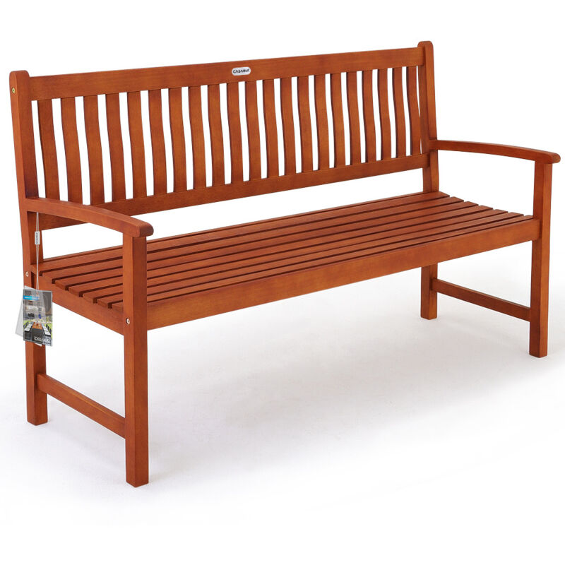 

Banco de jardín Maxima para 3 personas certificado FSC madera Eucalipto interior exterior Jardín Terraza patio - Deuba