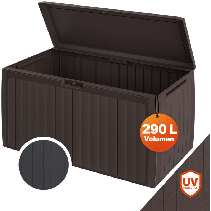 

Deuba Baúl de almacenamiento Rato Plus para exterior e interior arcón de almacenaje - color a elegir Board PLUS marrón