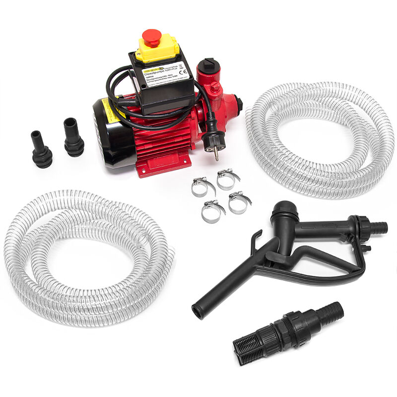 

Deuba Bomba de transferencia de diesel extractora de gasolina 40L/Min 370W incl. boquilla de combustible para coche o moto