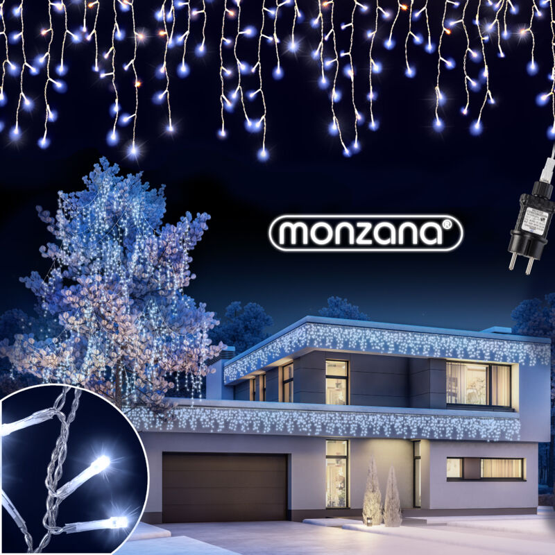 

Cadenas de luces LED para interiores o exteriores - Varios modelos, tamaños y colores 400 LED blanco frio - Deuba