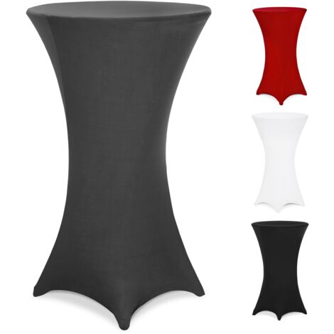 Set Fodere Elasticizzate Per Tavolo E Panche - Nero, 220x70x80 Cm, Per Feste E Eventi, Tessuto Poliestere-spandex