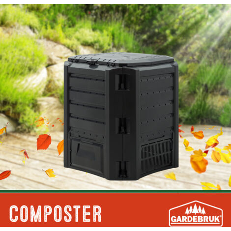 Deuba Garden Composter Bin  Composting Waste Box  Recycling  Dog Waste  Food Caddy  Worm Farm  Outdoor Compost Storage Bins  380L, 800L, 1200L, 1600L  380 L