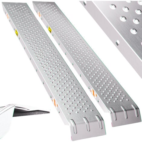 Deuba Loading Ramps 160x22.5 cm Steel Access Ramp Set 2 Pieces 400 Kg Max Heavy Duty