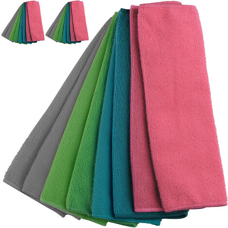 8 Stck Mikrofasertücher Microfasertuch Reinigungstücher Mikrofaser Tuch 30x30 cm 