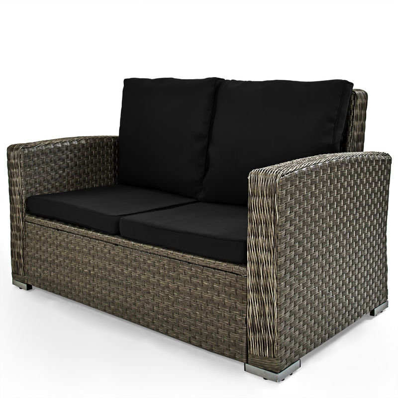 deuba poly rattan lounge set